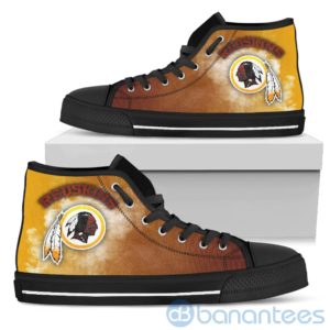 Simple Style White Smoke Washington Redskins High Top Shoes Product Photo