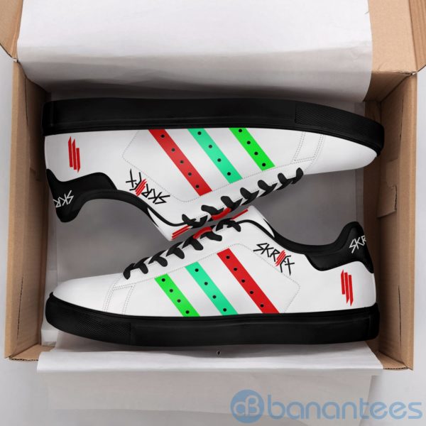 Skrillex Colorful White Low Top Skate Shoes Product Photo