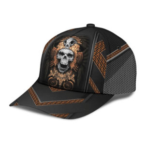 Skull Ancient Greek Pattern All Over Printed 3D Cap Product Photo