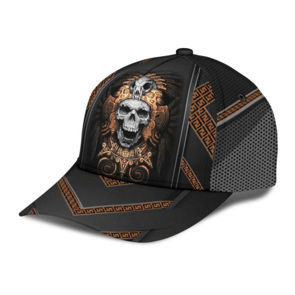 Skull Ancient Greek Pattern All Over Printed 3D Cap Product Photo