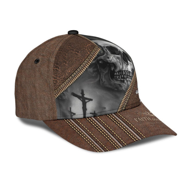 Skull Faith Over Fear All Over Printed 3D Cap Product Photo