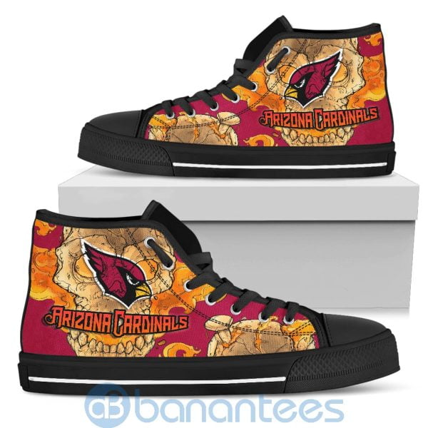 Skull Style Arizona Cardinals High Top Shoes Product Photo