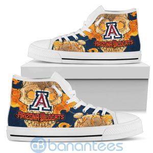 Skull Style Arizona Wildcats High Top Shoes Product Photo