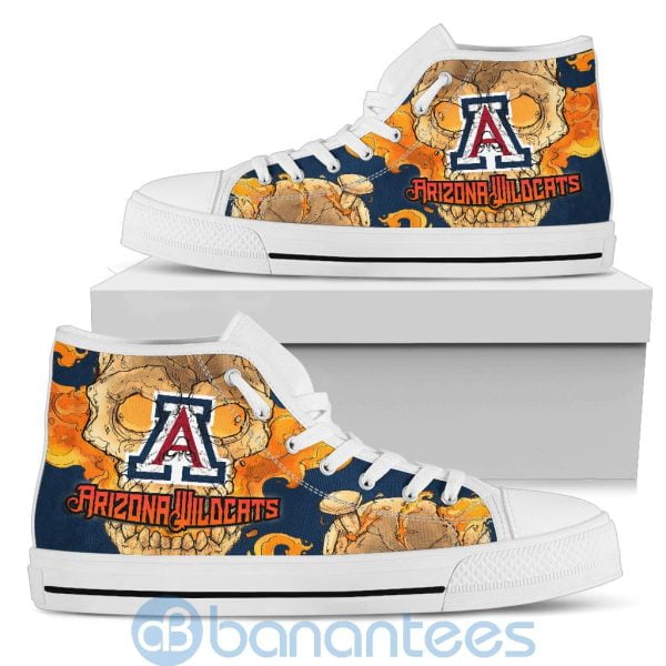 Skull Style Arizona Wildcats High Top Shoes Product Photo