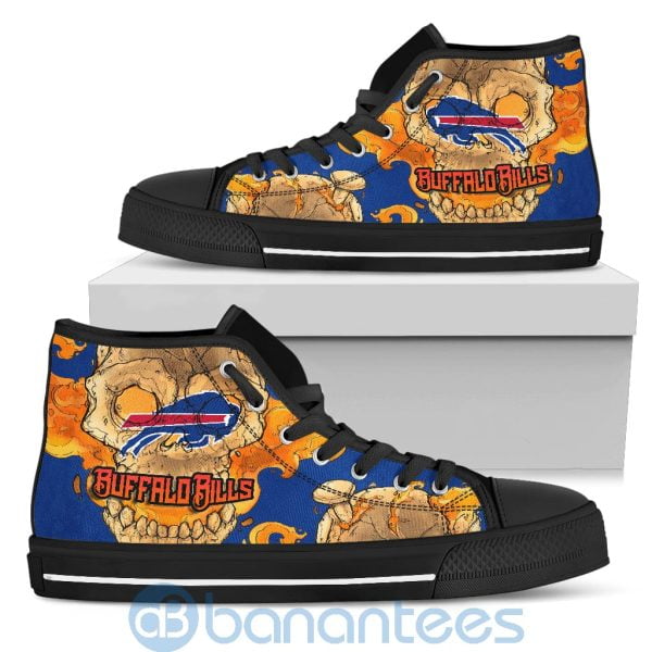 Skull Style Buffalo Bills High Top Shoes Product Photo