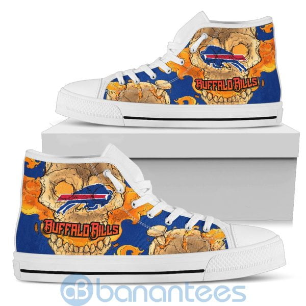 Skull Style Buffalo Bills High Top Shoes Product Photo