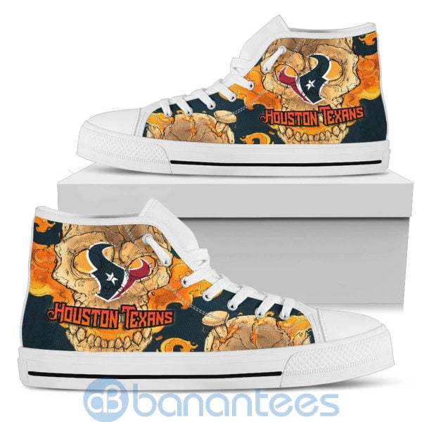 Skull Style Houston Texans High Top Shoes Product Photo