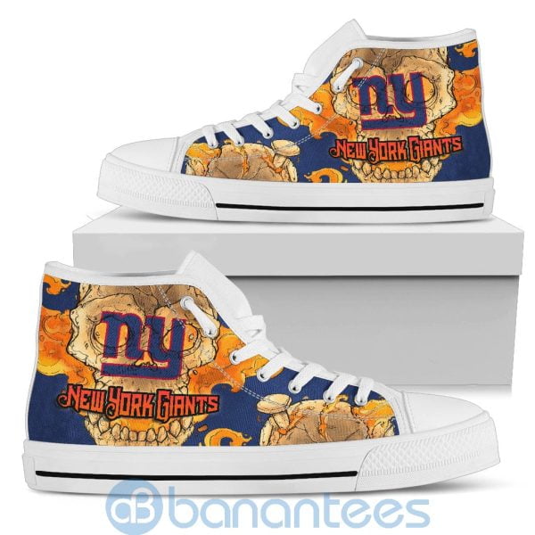 Skull Style New York Giants High Top Shoes Product Photo