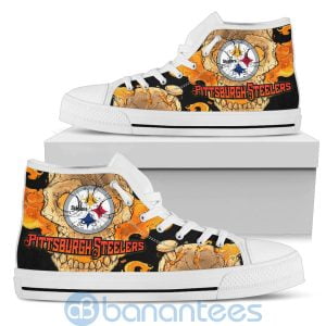 Skull Style Pittsburgh Steelers High Top Shoes Product Photo