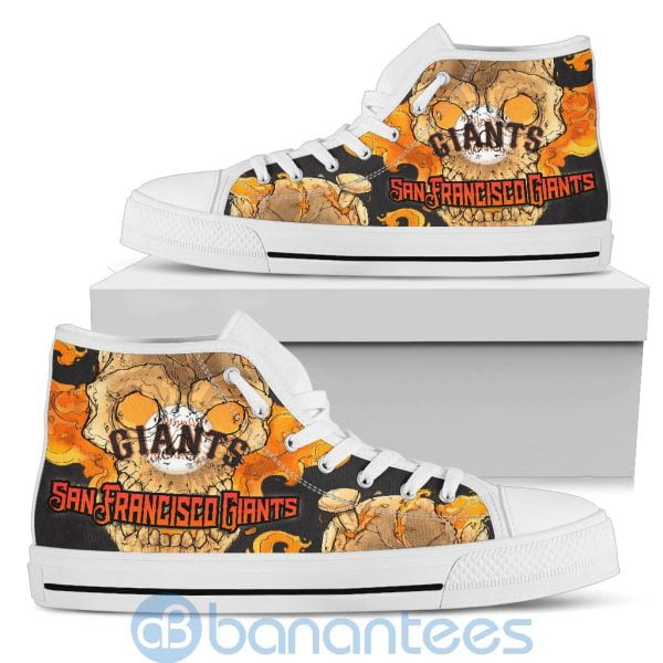 Skull Style San Francisco Giants High Top Shoes Product Photo