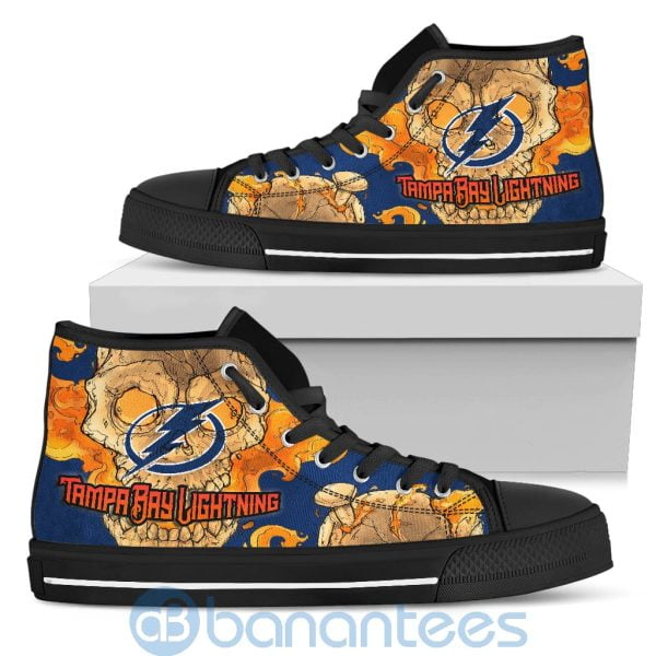 Skull Style Tampa Bay Lightning High Top Shoes Product Photo