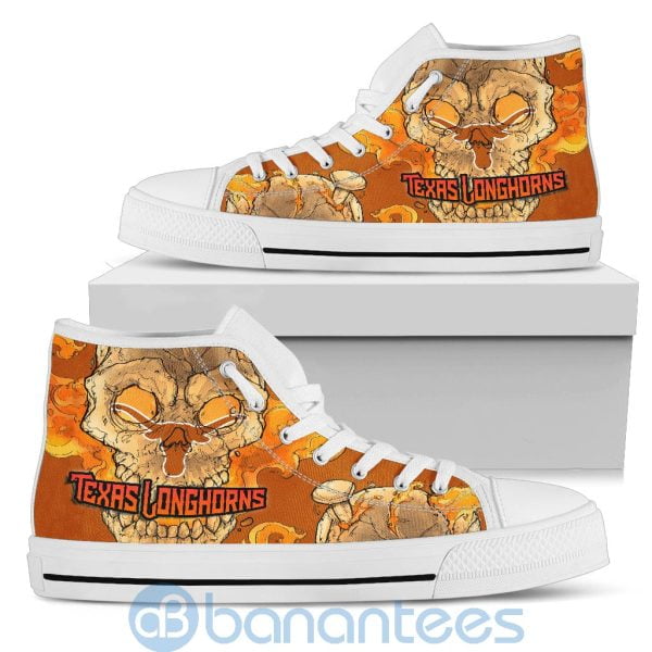 Skull Style Texas Longhorns High Top Shoes Product Photo