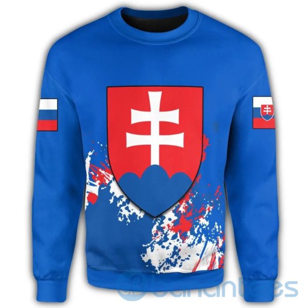 Slovakia Coat Of Arms Spaint Style All Over Printed 3D Sweatshirt Product Photo