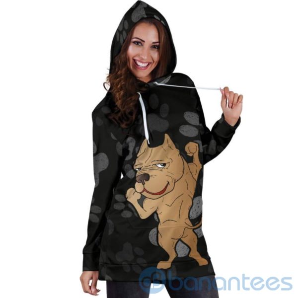 Sly Pit Dog Lover Hoodie Dress For Women Product Photo