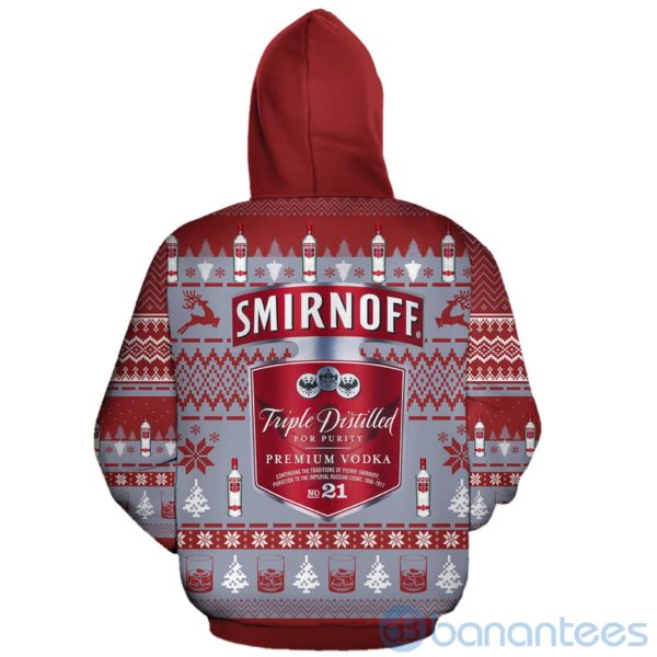 Smirnoff Ugly Christmas All Over Printed 3D Hoodie Sweatshirt Product Photo