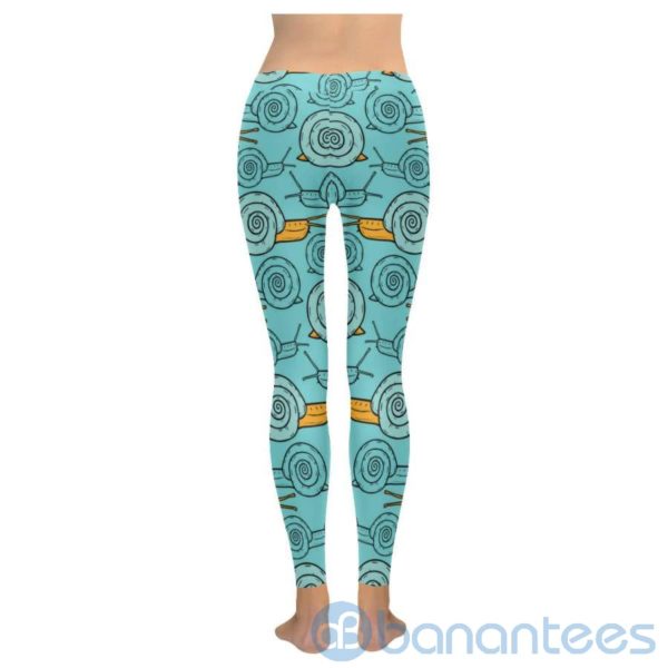 Snail Light Blue Leggings for Women Product Photo