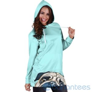 Sneaky Pug Hoodie Dress For Women Product Photo