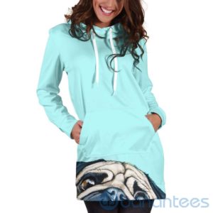 Sneaky Pug Hoodie Dress For Women Product Photo