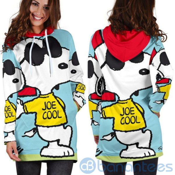 Snoopy Joe Cool Hoodie Dress For Women Product Photo