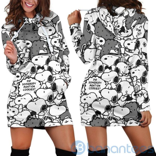 Snoopy Pattern Hoodie Dress For Women Product Photo