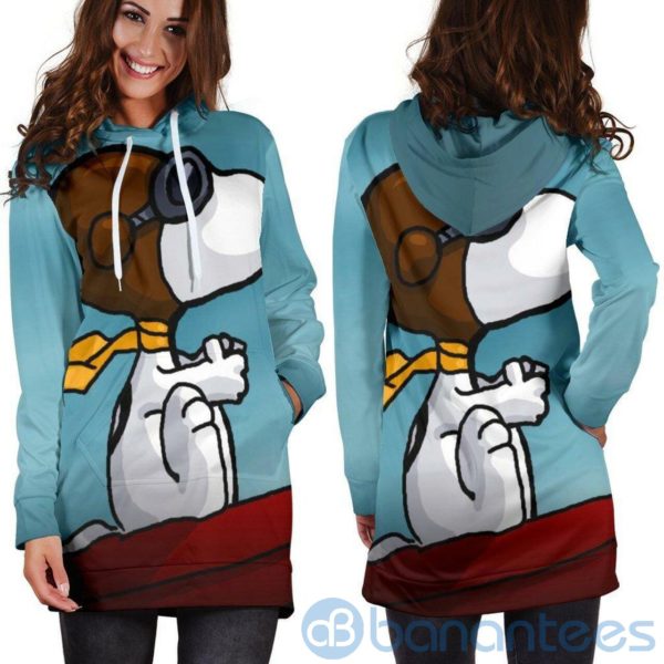 Snoopy Peanuts Hoodie Dress For Women Product Photo