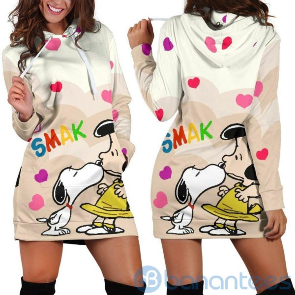 Snoopy Smak Hoodie Dress For Women Product Photo