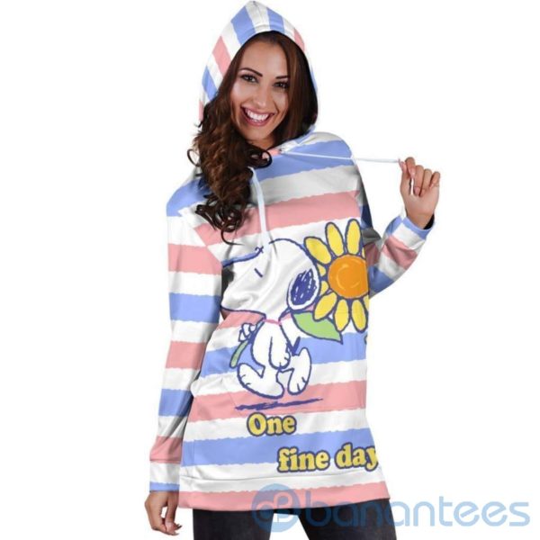 Snoppy And Flower Hoodie Dress For Women Product Photo