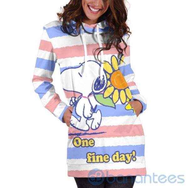Snoppy And Flower Hoodie Dress For Women Product Photo