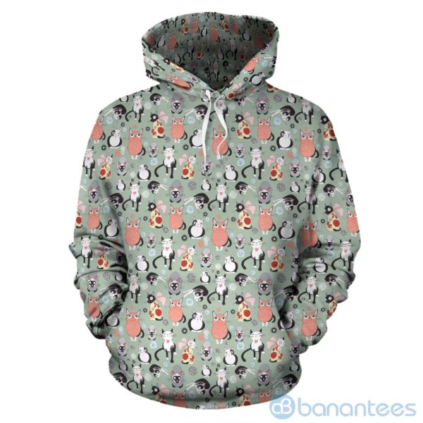 Snugly Cat All Over Printed 3D Hoodie Product Photo