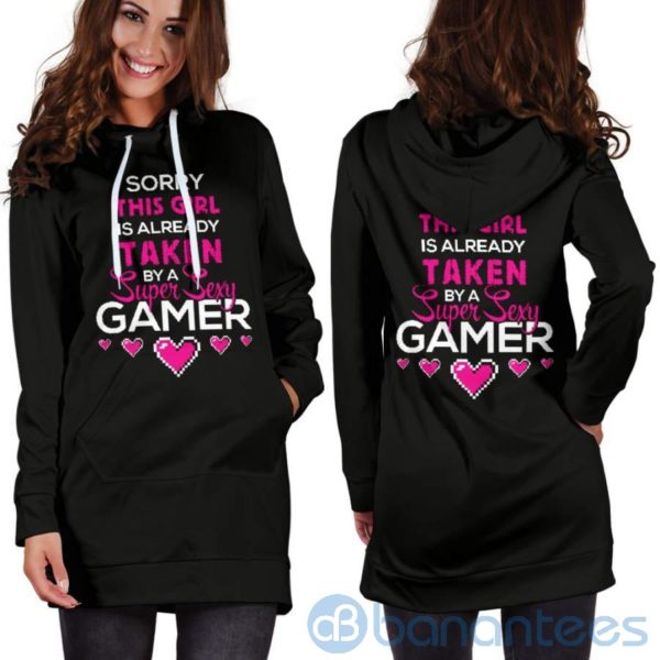 Sorry This Girl Is Taken by Super Sexy Gamer Hoodie Dress For Women Product Photo