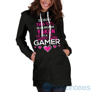 Sorry This Girl Is Taken by Super Sexy Gamer Hoodie Dress For Women Product Photo