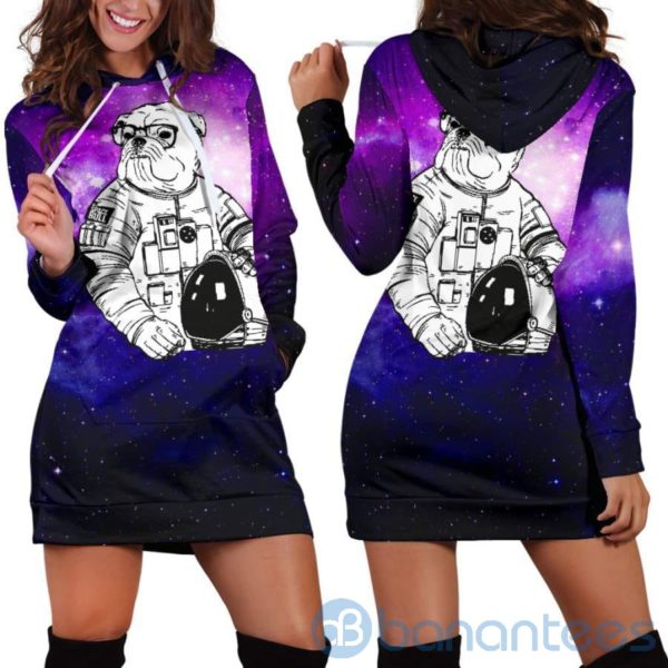 Space Bull Hoodie Dress For Women Product Photo
