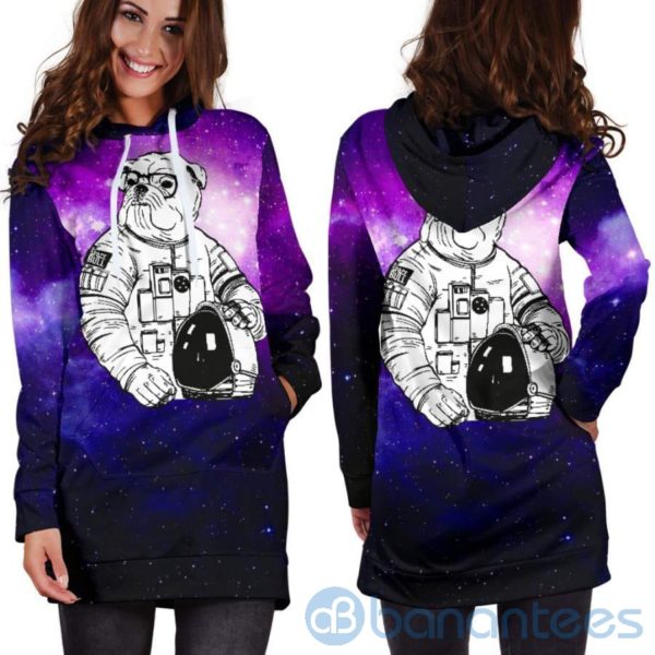 Space Bull Hoodie Dress For Women Product Photo