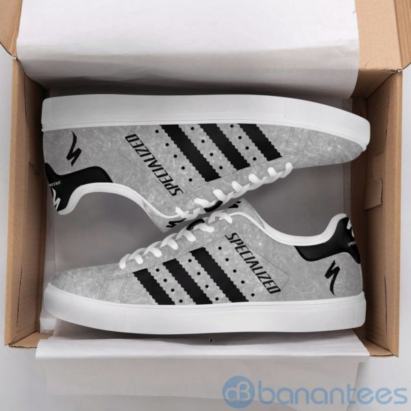 Specialized Bicycle Black Striped Grey Low Top Skate Shoes Product Photo