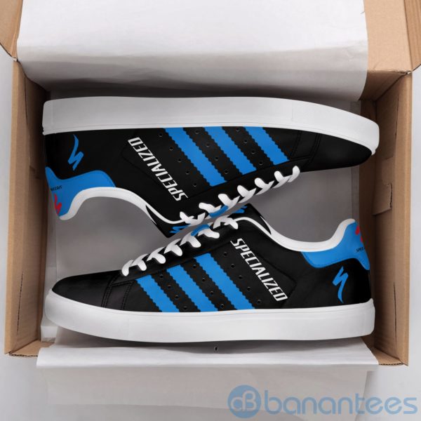 Specialized Bicycle Blue Striped Low Top Skate Shoes Product Photo