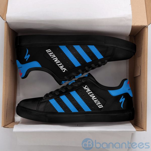 Specialized Bicycle Blue Striped Low Top Skate Shoes Product Photo