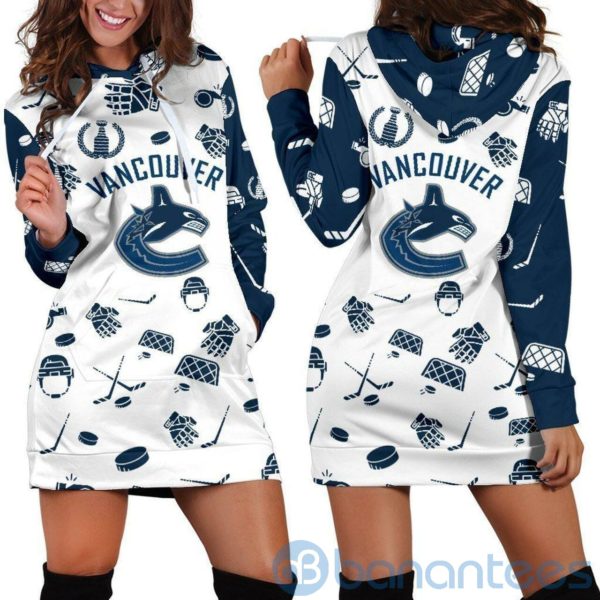 Sport Lover Vancouver Canucks Hoodie Dress For Women Product Photo