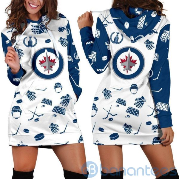 Sport Lover Winnipeg Jets Hoodie Dress For Women Product Photo