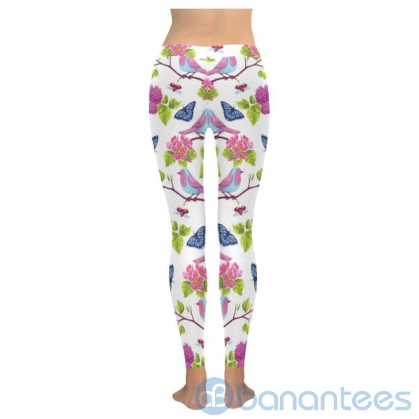 Spring Birdie Butterfly Leggings for Women Product Photo