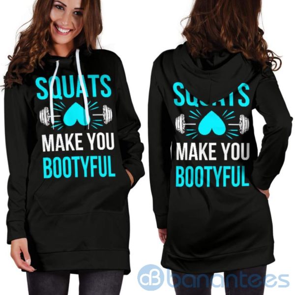 Squats Make You Bootyful Hoodie Dress For Women Product Photo