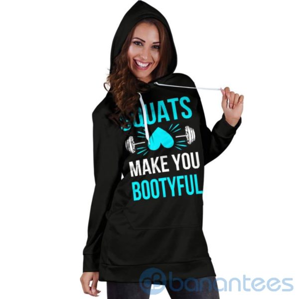Squats Make You Bootyful Hoodie Dress For Women Product Photo