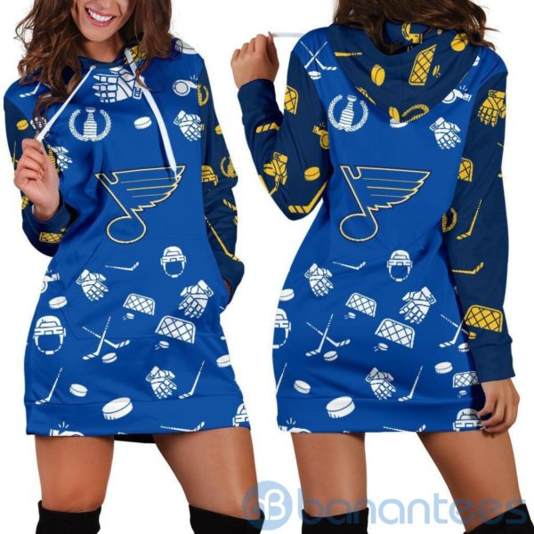 St Louis Blues Hoodie Dress For Women Product Photo
