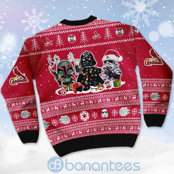 St Louis Cardinals Star Wars Ugly Christmas 3D Sweater Product Photo