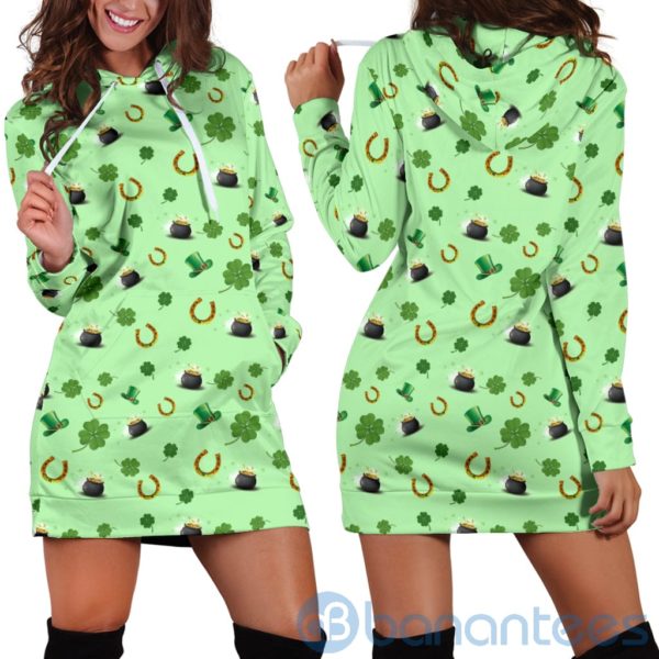 St Patricks Day Irish Hoodie Dress For Women Product Photo