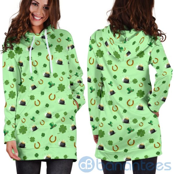 St Patricks Day Irish Hoodie Dress For Women Product Photo