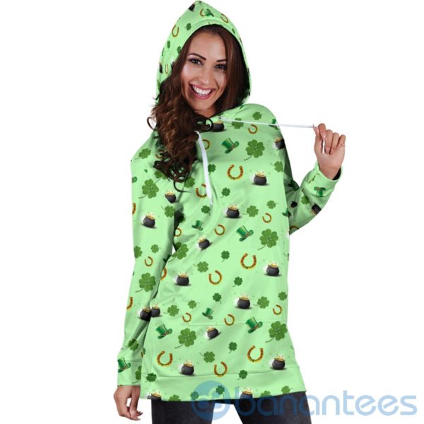 St Patricks Day Irish Hoodie Dress For Women Product Photo