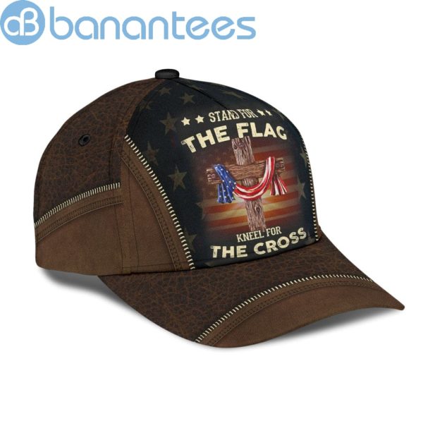 Stand For The Flag Kneel For The Cross Jesus All Over Printed 3D Cap Product Photo