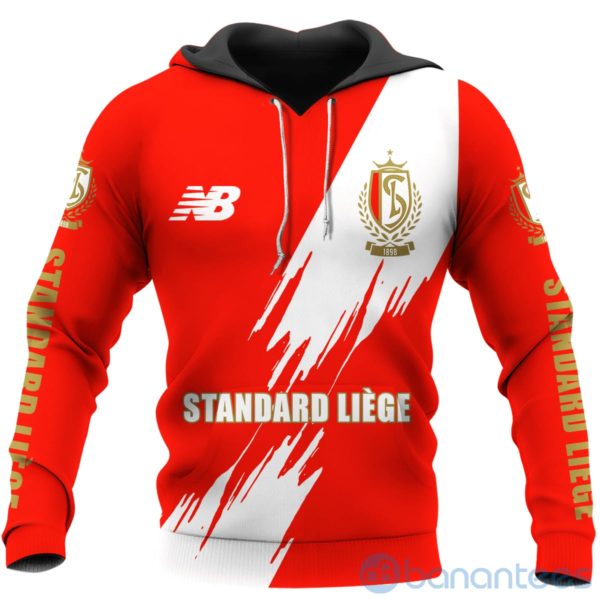 Standard Li?ge Red All Over Printed Hoodies Zip Hoodies Product Photo