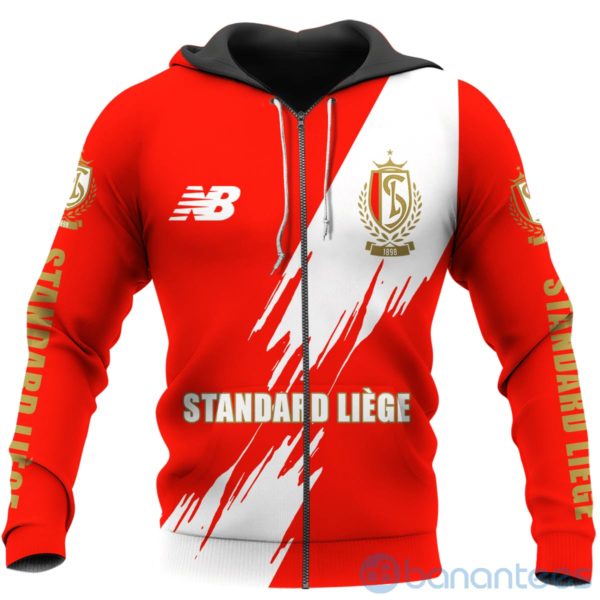 Standard Li?ge Red All Over Printed Hoodies Zip Hoodies Product Photo