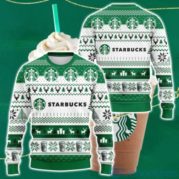 Starbucks Drinks Ugly Christmas All Over Printed 3D Shirt Product Photo